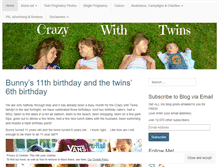 Tablet Screenshot of crazywithtwins.com